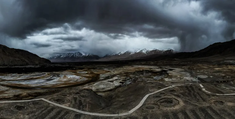Li Xiushi - 2、拜火教遗址地风光Scenery of the Baihuo Sect Site